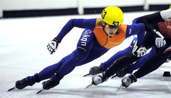 Christiaan Bökkerink werd samen met Freek van der Wart, Daan Breeuwsma en Niels Kerstholt tweede in de voorronde | Foto: Sander Chamid