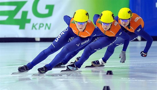 Jorien ter Mors leidt tijdens het KPN NK | Foto: Henk Seppen